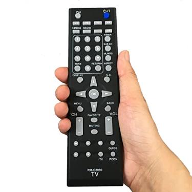 Imagem de Controle remoto de substituição RM-C2060 compatível com JVC LCD TV RM-C2060-1C RMC20601C RTRMC20601C RMC2060 LT46P510 LT46PM51 LT32P510 LT42P510 LT42PM51 RM-C20600 LT32PMM. 51 cm