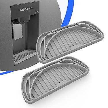 Imagem de Bandeja coletora de gotejamento de silicone para geladeira - Dispensador de água Hvatry almofada de proteção - antiderrapante, cortável, lavável na lava-louças - Mantenha sua geladeira limpa e