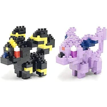 Imagem de Nanoblocks - 2 Set Bundle - Espeon and Umbreon (Eifie and Blacky in Japan) - Adjustable Pokemon Characters (Japan Import)