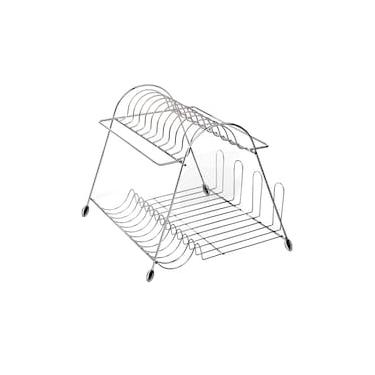 Imagem de Escorredor de Louças para 10 Pratos Utimil em Aço Cromado