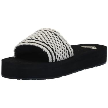 Imagem de Roxy Sandália feminina Dayzie Wedge, Preto/Branco 241, 38