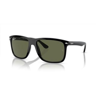 Imagem de Óculos de Sol Ray-Ban Polarizado Boyfriend Two 0RB4547 601/58 Tam 60 / Preto - Lentes Verde
