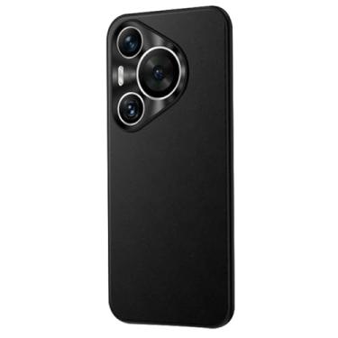 Imagem de ENTRYX Capa fina para Huawei Pura 70 Ultra/70 Pro/70 Pro+/70, proteção de lente de câmera revestida, capa de couro à prova d'água e à prova de óleo (cor: preto, tamanho: 70)