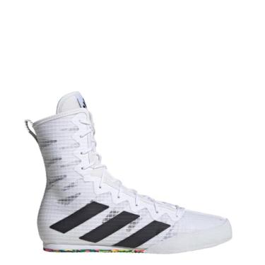 Imagem de adidas Tênis de boxe adulto unissex Hog 4, Branco/Preto/Branco, 45