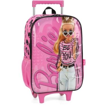 Imagem de Mochila Infantil Com Rodinha Barbie G Rosa 107081