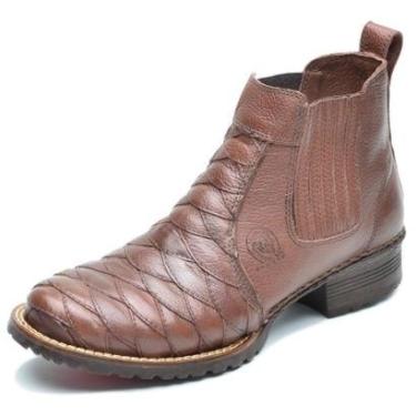Imagem de Bota Country Masculina Escamada Cano Curto Texana Botina-Masculino