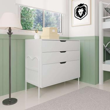 Imagem de cômoda oasis 3 gv branca
