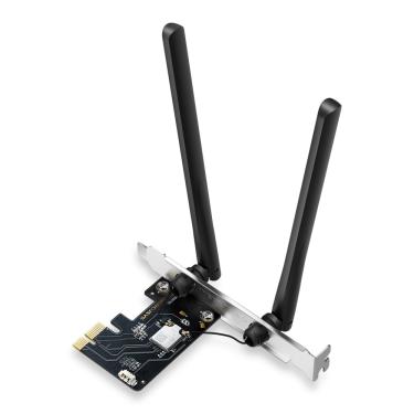 Imagem de Adaptador Mercusys PCIe Wi-Fi 6E AXE5400 Tri-Band + Bluetooth 5.3 - MA86XE