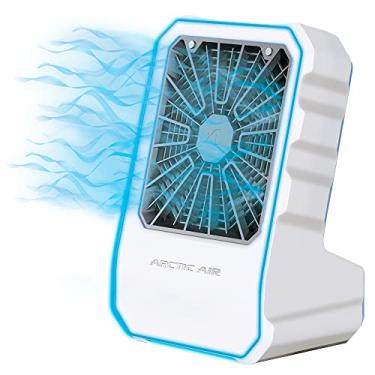 Imagem de Arctic Air Refrigerador evaporativo ao ar livre, refrigerador de ar portátil e ultra-silencioso com 4 velocidades de ventilador, recarregável por USB, vida útil da bateria de 6 horas, ótimo para a