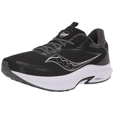 Imagem de Saucony Tênis de Corrida Axon 2 Masculino, Preto/branco, 12