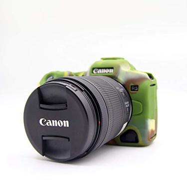 Imagem de Capa R5, BolinUS Capa de silicone macio de borracha ultrafina e leve para Canon EOS R5 (verde)