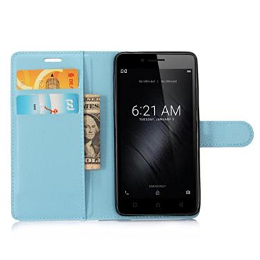 Imagem de Capa carteira Lenovo K10E70, capa carteira flip de couro PU premium com compartimento para cartão, suporte e fecho magnético [capa interior à prova de choque de TPU] Compatível com Lenovo K10E70