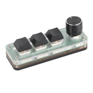 Imagem de Teclado Pequeno de 3 Teclas Atalho Multifuncional RGB Backlight Teclado Mecânico USB Com Botão para Programação DIY Teclado Macro Mecânico para Jogos Teclado Programável Teclado