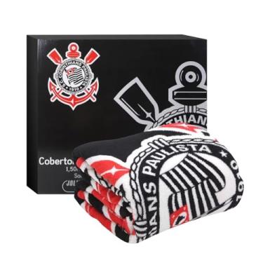 Imagem de Cobertor Oficial Corinthians Casal Todo Poderoso Timão Jolitex