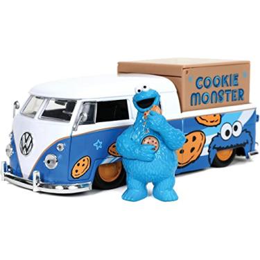 Imagem de MINIATURA JADA 1/24 1963 VW KOMBI COOKIE MONSTER