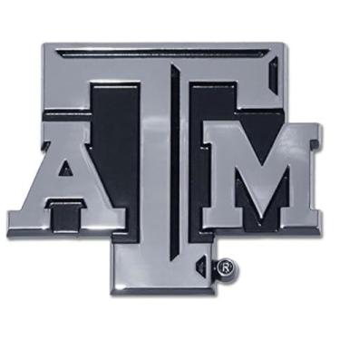 Imagem de Emblema Texas A&M Metal Auto - Design moderno "Shadow"
