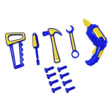 Imagem de Kit De Ferramentas Oficina Legal Cartela Cores Sortidas Bs Toys