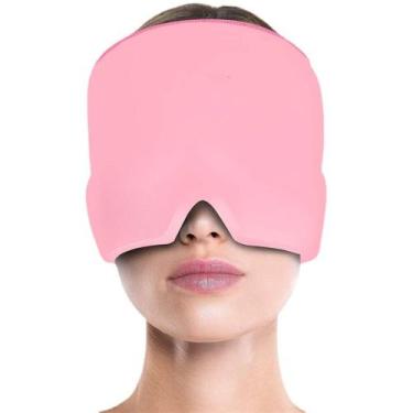 Imagem de Touca Chapéu Capuz Máscara Duplo com Gel Para Alívio De Enxaqueca Dor 