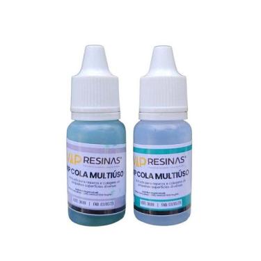 Imagem de Cola Adesivo Epóxi Rápido 5 minutos 20g kit Vip Resinas