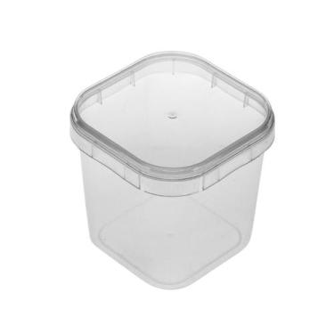 Imagem de POTE QUADRADO C/ TAMPA 220ml C/10 UN - PLASTILÂNIA