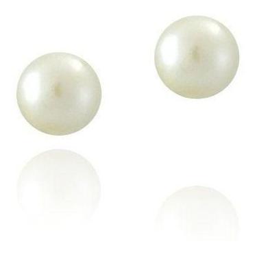 Imagem de Brinco Feminino Perola Natural 5mm Jóia Ouro 18k/750 - RD Magazine
