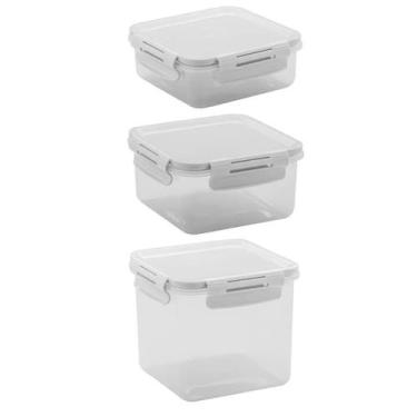 Imagem de Conjunto de potes click (cl 2000-cl 2100-cl 2200) branco ou kte014