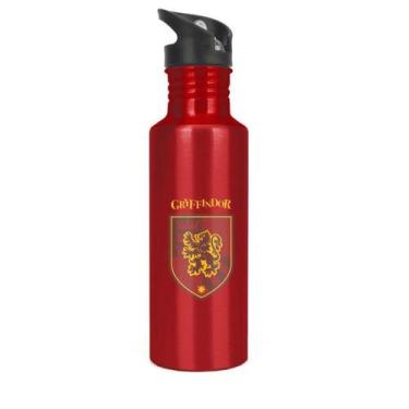 Imagem de Garrafa Alumínio Harry Potter Vermelha Grifinória Original, Vinho