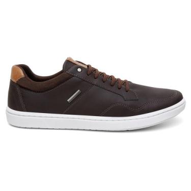 Imagem de Sapatênis Tênis Casual Masculino Ajuste Elástico Bardone, Chocolate, 4