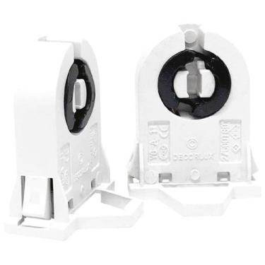 Imagem de Soquete G13 Para Lâmpada T8 2A Com Rabicho Decorlux, Branco