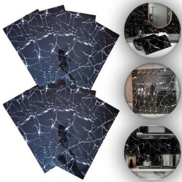 Imagem de 20 Placas Adesivas Parede Painel Mármore Revestimento 30x60 - MA