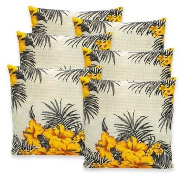 Imagem de Kit 6 Capas de Almofadas Favinho 40x40 C/ Zíper PIQUET Estampadas - Be
