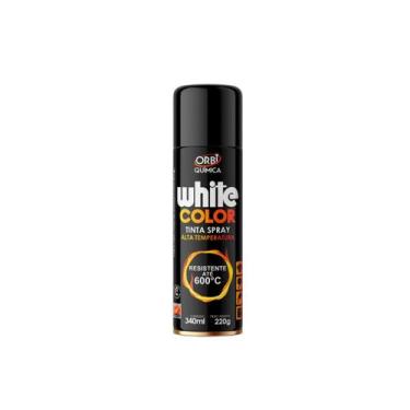 Imagem de Tinta Spray Alta Temperatura Cor Preta White Color 340ml - ORBI QUIMIC