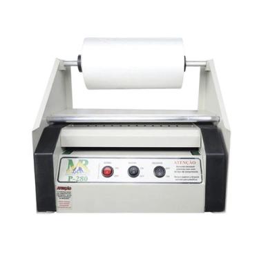 Imagem de Plastificadora P280 Com Suporte Bobina Brilho Bopp 24cm 110V - MR Maqu