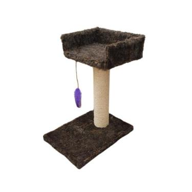 Imagem de Arranhador Com Cama Para Gatos 2 Andares Alto Padrão - Bereta Store