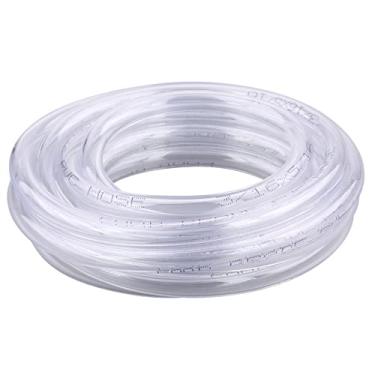 Imagem de DERPIPE Tubo de PVC de vinil transparente 3/16" ID X 5/16" OD plástico flexível mangueira de grau alimentício 10 metros