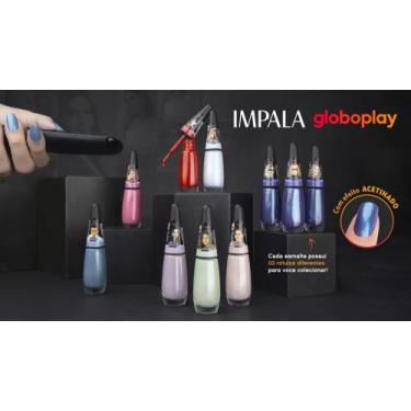 Imagem de Kit 8 Esmaltes Impala Nova Coleção Globoplay Hipoalergenico
