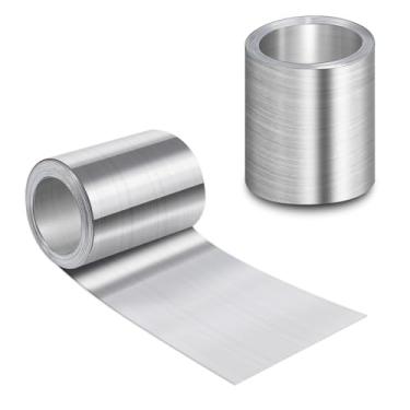 Imagem de succulentlovers Rolo intermitente de alumínio de 10 cm x 50 cm - Piscando no telhado, painéis de alumínio de 0,2 mm de espessura, telhado de metal piscando para vedar portas de janelas, áreas à prova