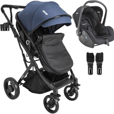 Imagem de Carrinho de Bebe Kiddo Vox II Azul Travel System Bebe Conforto