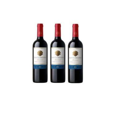 Imagem de Kit Vinho Santa Helena Cabernet E Merlot Reservado 750ml 3un
