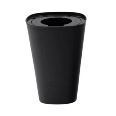 Imagem de ＡＷＨＡＯ Vaso de flores suspenso, cesta de plantador suspensa, plantador de cabeça para baixo para escritório, Preto