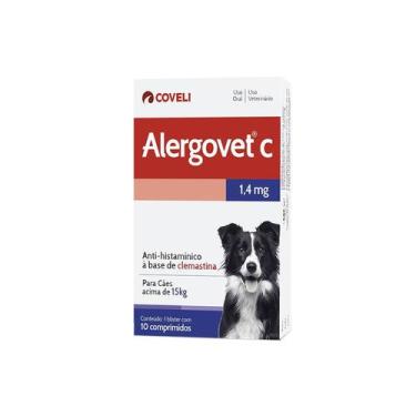 Imagem de Antialergico Alergovet C 1,4 mg Cães Acima De 15 kg - 10 Comprimidos -