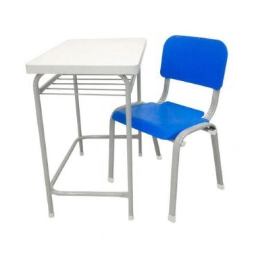 Imagem de Carteira escolar infantil c/ cadeira lg flex t2 - LG FLEX CADEIRAS, AZ