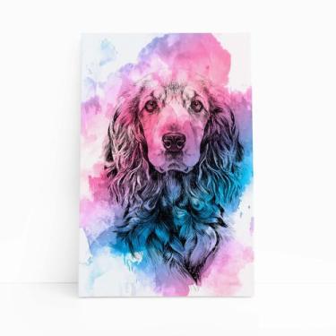 Imagem de Quadro Cocker Spaniel Inglês Cachorro Canvas 60x40cm - PlimShop