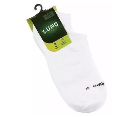 Imagem de Meia Lupo Sport Sapatilha Kit C/ 3 Pares Unisex Calçados 39 a 44.