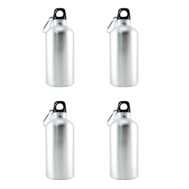 Imagem de Kit 4 Garrafas Chaveiro Mosquetão 400ml Personalizável - Kadê