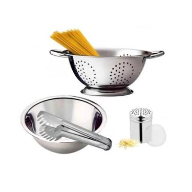 Imagem de Conjunto P/Massas 4Pçs Inox Ingá Import 133570