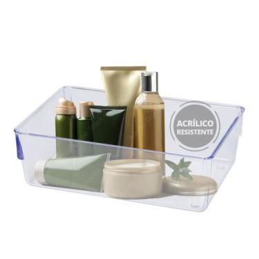 Imagem de Organizador Multiuso Modular Gaveta Acrílico Cristal Armário - Plastut