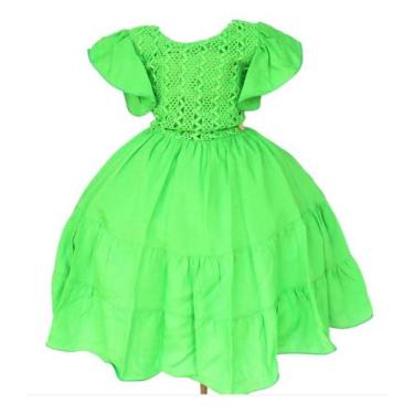 Imagem de Vestido Infanto Juvenil Moda Casual Princesa Luxo Floral - Grupo Festa