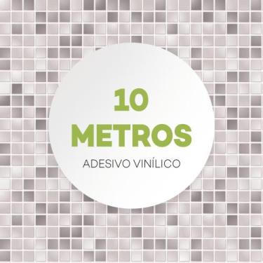 Imagem de Papel Parede Lavável Pastilha Estilo Aço Cinza Cozinha - Criptonita, 1