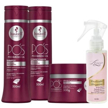 Imagem de Kit Pós Progressiva Shampoo + Cond + Máscara 300ml + Finalizador Obrig